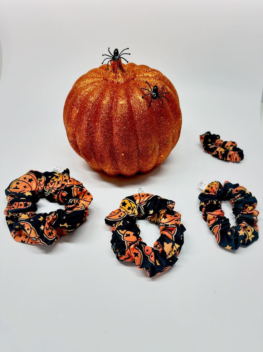 Halloween Pumpkins Scrunchie