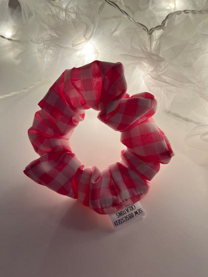 Bubblegum Gingham Scrunchie